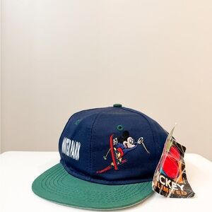 Vintage Mickey Mouse Kids Cap WITH TAG- Blue and Green